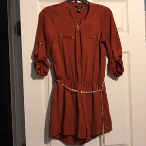 Rue 21  rust color romper juniors size xs